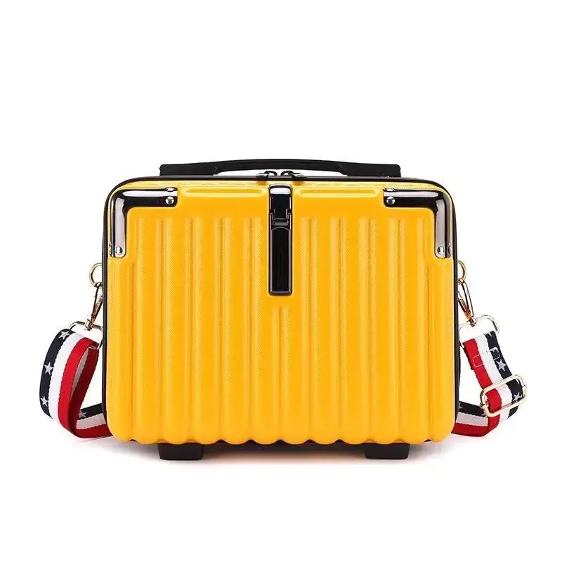 nouvelle trousse de maquillage compacte pour pc, avec bandoulière, sac de rangement portable, sac bandoulière pour étudiants, imperméable, antichoc