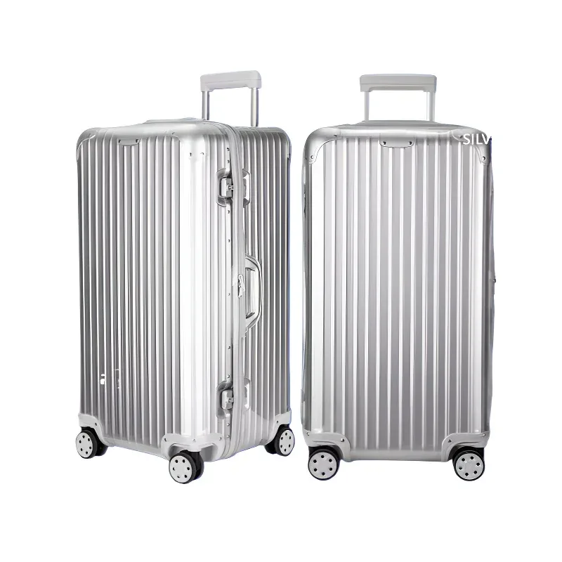 juste de bagage en pvc transparent personnalisé, housse de bagage pour rimowa essential trunk plus, rimow original classic hybrid distinct essential lite