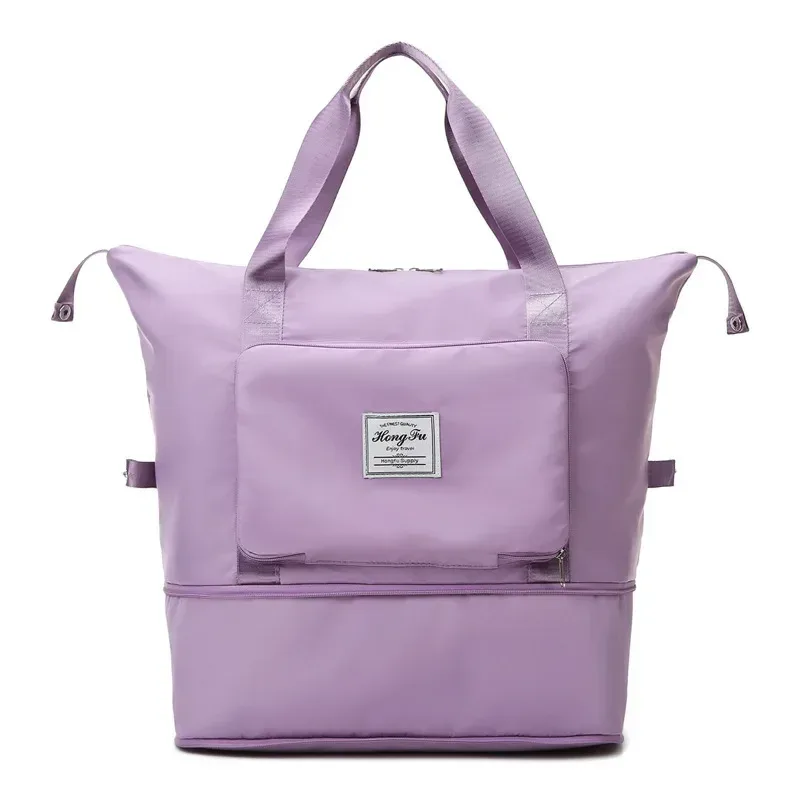 sacs de sport pliables de grande capacité pour femmes, sac personnalisé brodé, sac à main à poignée de voyage d'entraînement initié