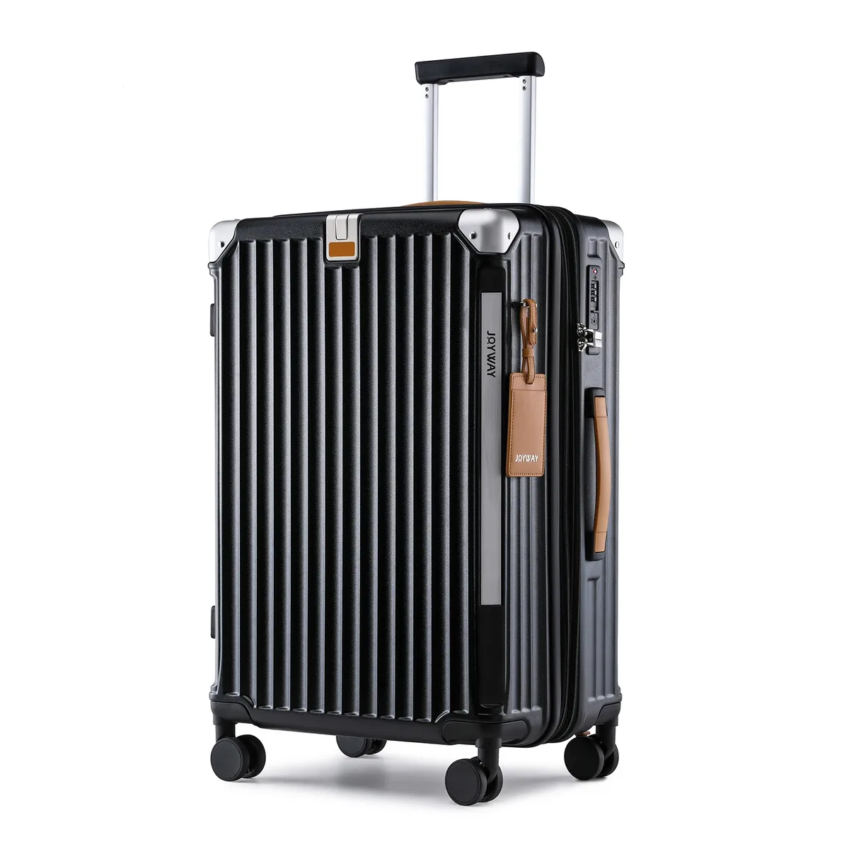 joyway bagage à main 20 pouces avec porte-gobelet et port usb, capacité extensible à 25%, valise intelligente 