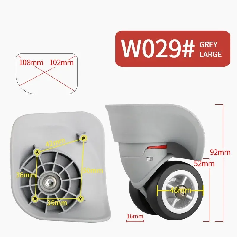 roue à bagages roues de remplacement accessoires de valise roulettes universelles valise à bagages roulante accessoires à roulettes sacs roulette