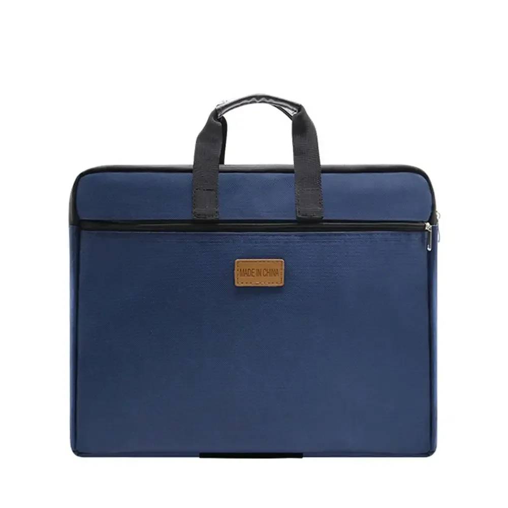 Oxford tissu A4 Portable fichier sac fermeture éclair fichier organisateur A4 fichier dossier mallette d'affaires multi-couche Documents sac étudiant