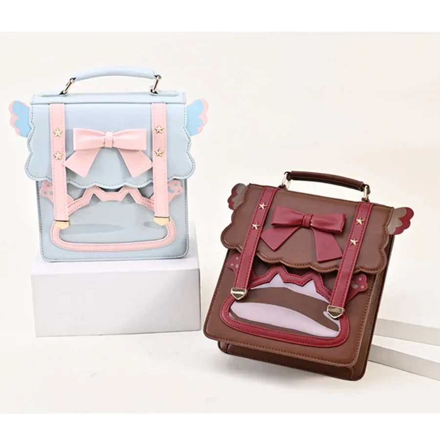 Sac à dos à nœud doux pour étudiants japonais, uniforme JK vintage, Itabag Girls Crossbody initié, Cos Gothic Lolita, Kawaii Rucksack