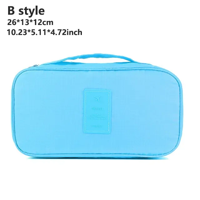 sac de rangement portable multi-couches pour lingerie de voyage pour femmes, organiseur de sous-vêtements, pochette étanche compartimentée pour chaussettes et soutiens-gorge, étui de voyage