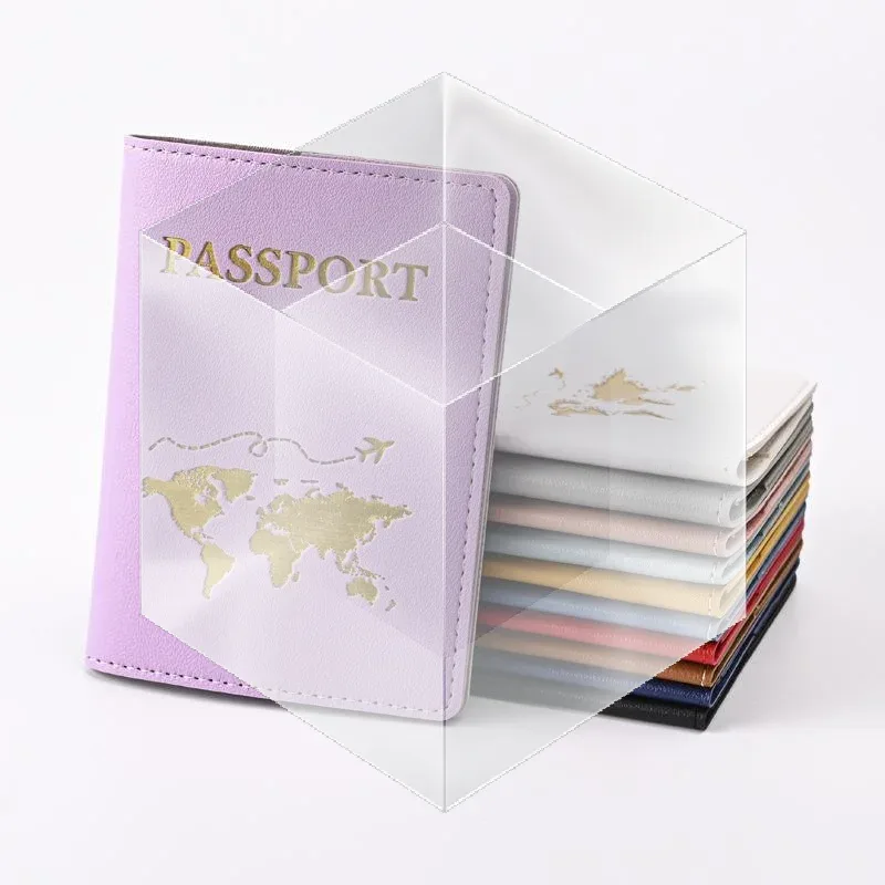 porte-passeport en cuir pu pour femme, porte-billets, porte-cartes, protection pour cartes, pochette multifonction pour cartes, porte-documents, pour couples
