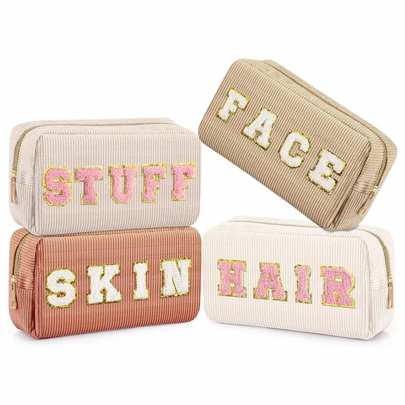 1 pièce trousse de maquillage et de toilette de voyage, sac de rangement mignon pour outils de beauté et accessoires cosmétiques