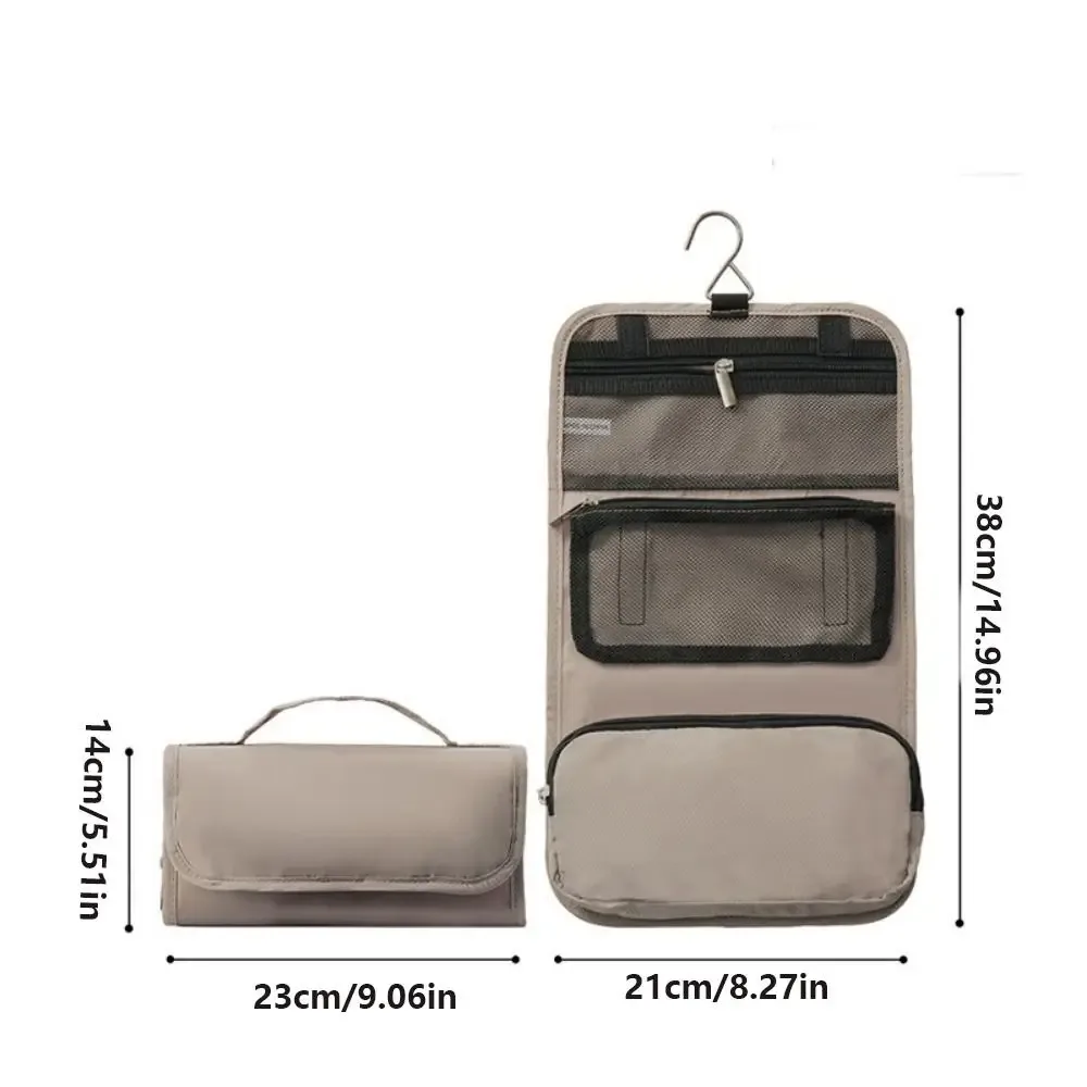 trousse de toilette portable grande capacité, étanche, avec séparation sec/humide, sac de rangement pour maquillage, plusieurs compartiments, pliable