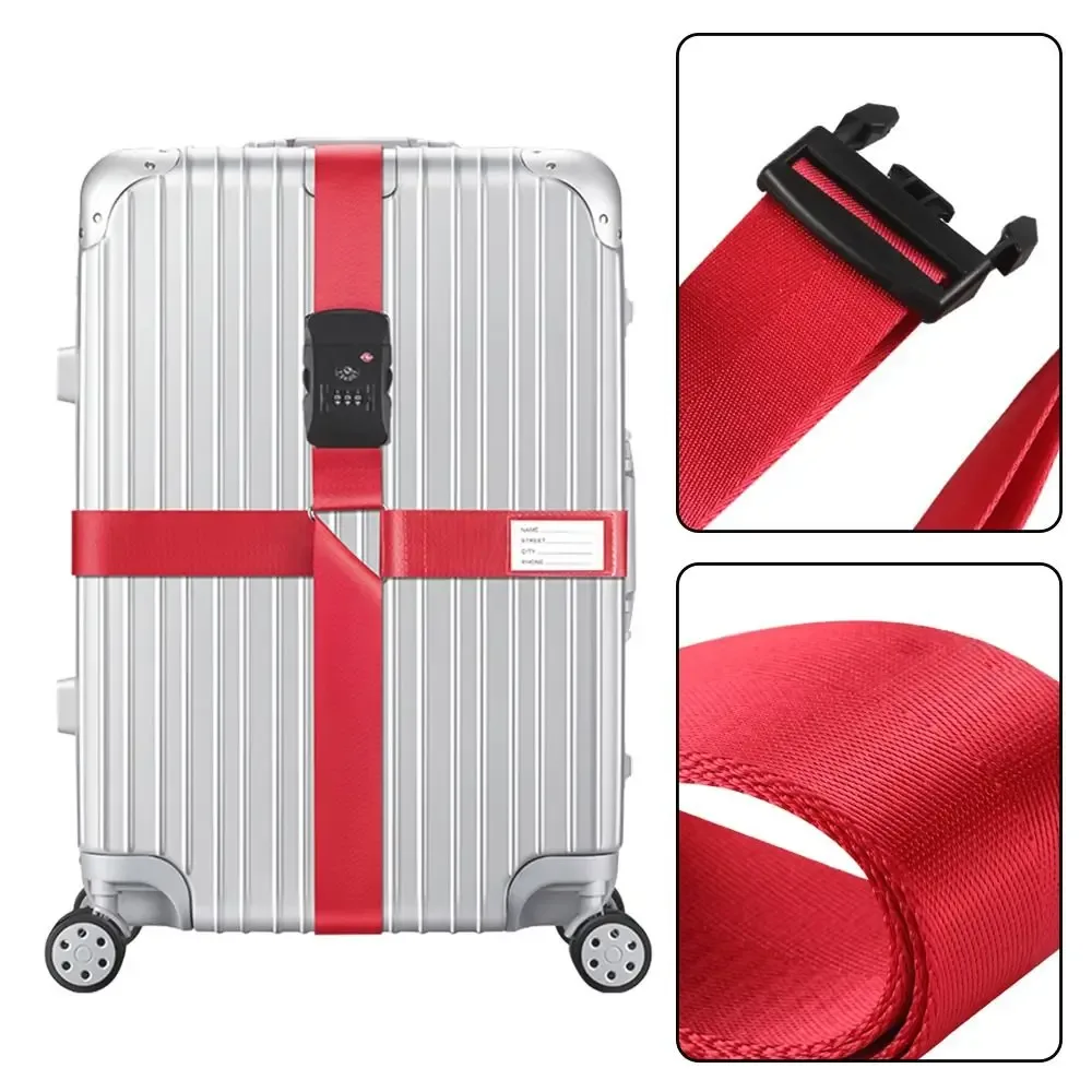 tsa mot de passe douane serrure bagages ceinture croisée réglable valise de voyage bande bagages valise corde sangles accessoires de voyage