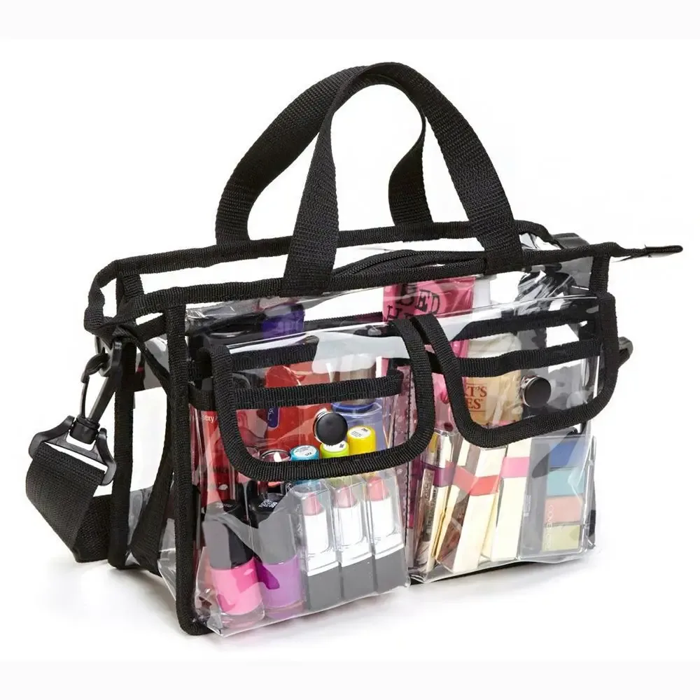 trousse de toilette de voyage, pochette de plage en pvc, sac de maquillage, trousse de rangement, sac à bandoulière pour femme