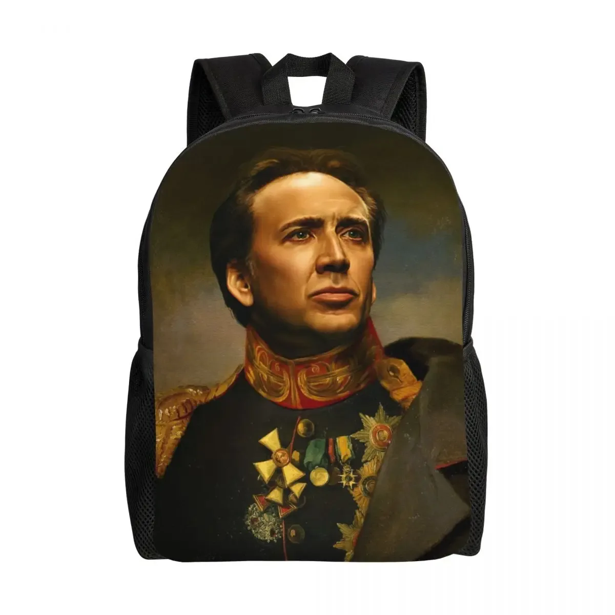 sac à dos personnalisé pour ordinateur portable nicolas cage meme, sac à livres de base pour femmes et hommes, sacs amusants pour étudiants
