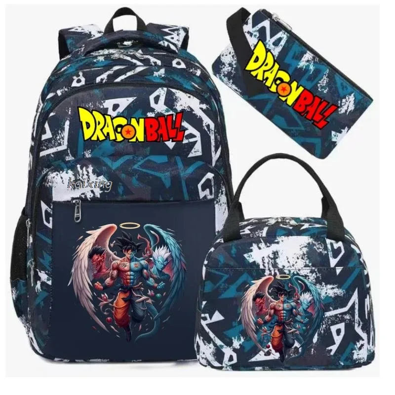 sac à dos camouflage dragon ball pour filles, sac de retour à l'école pour étudiants, poches pour garçons, capacité pour adolescents, sac à dos pour ordinateur portable, harajuku mochilas