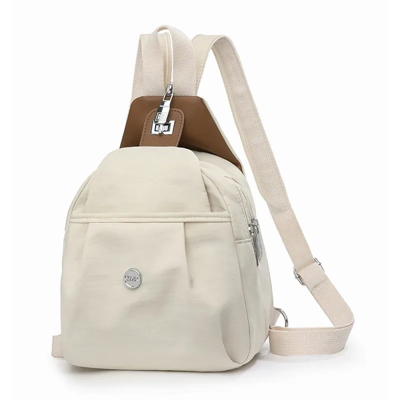 mini sac à dos multicolore, sac à dos léger en nylon, peut contenir un ipad mini, sac de voyage quotidien