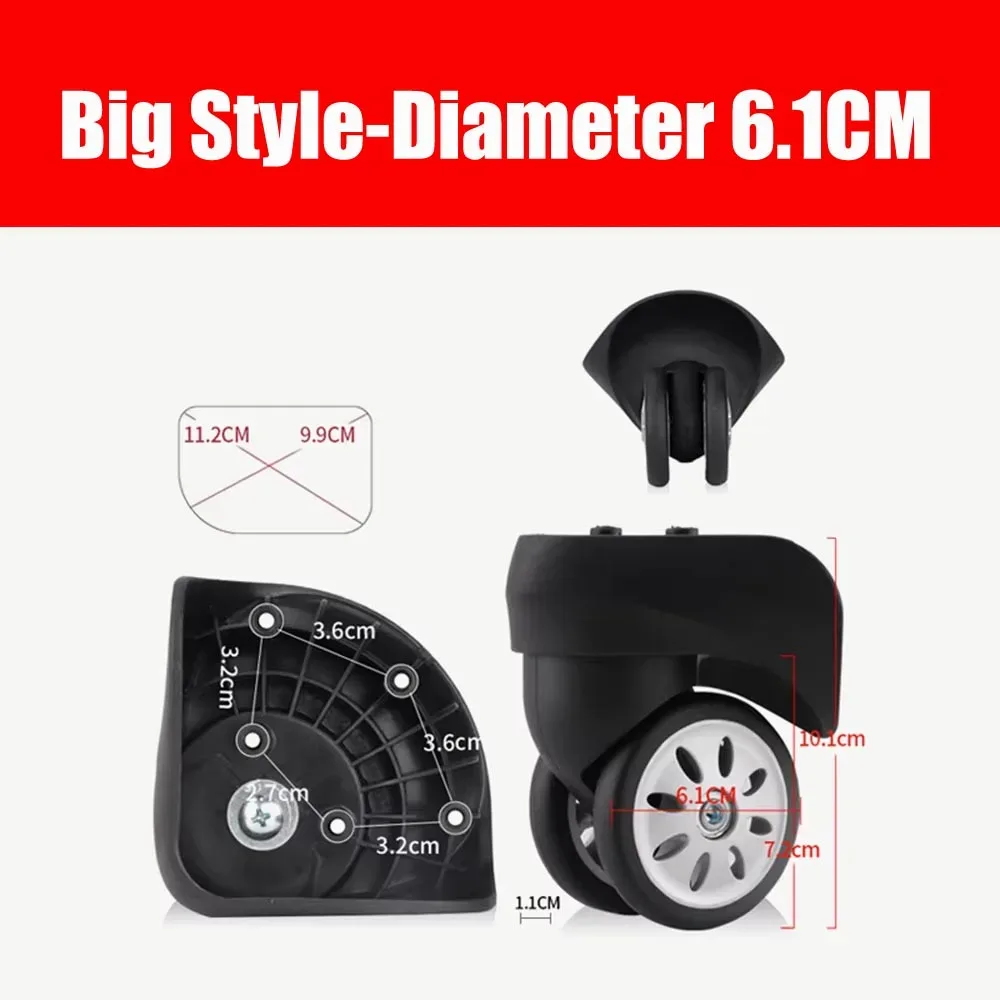 roue de remplacement pour samsonite v56, accessoires universels pour valise, réparation de roues de valise de voyage