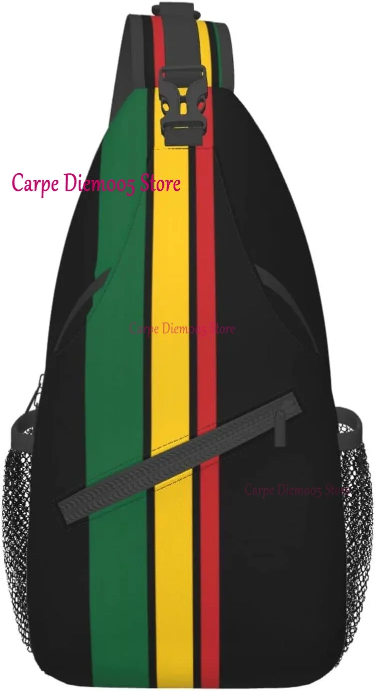 sac à dos à bandoulière drapeau de la jamaïque pour hommes et femmes, sac de sport durable pour le cyclisme, les voyages, la randonnée, le jour