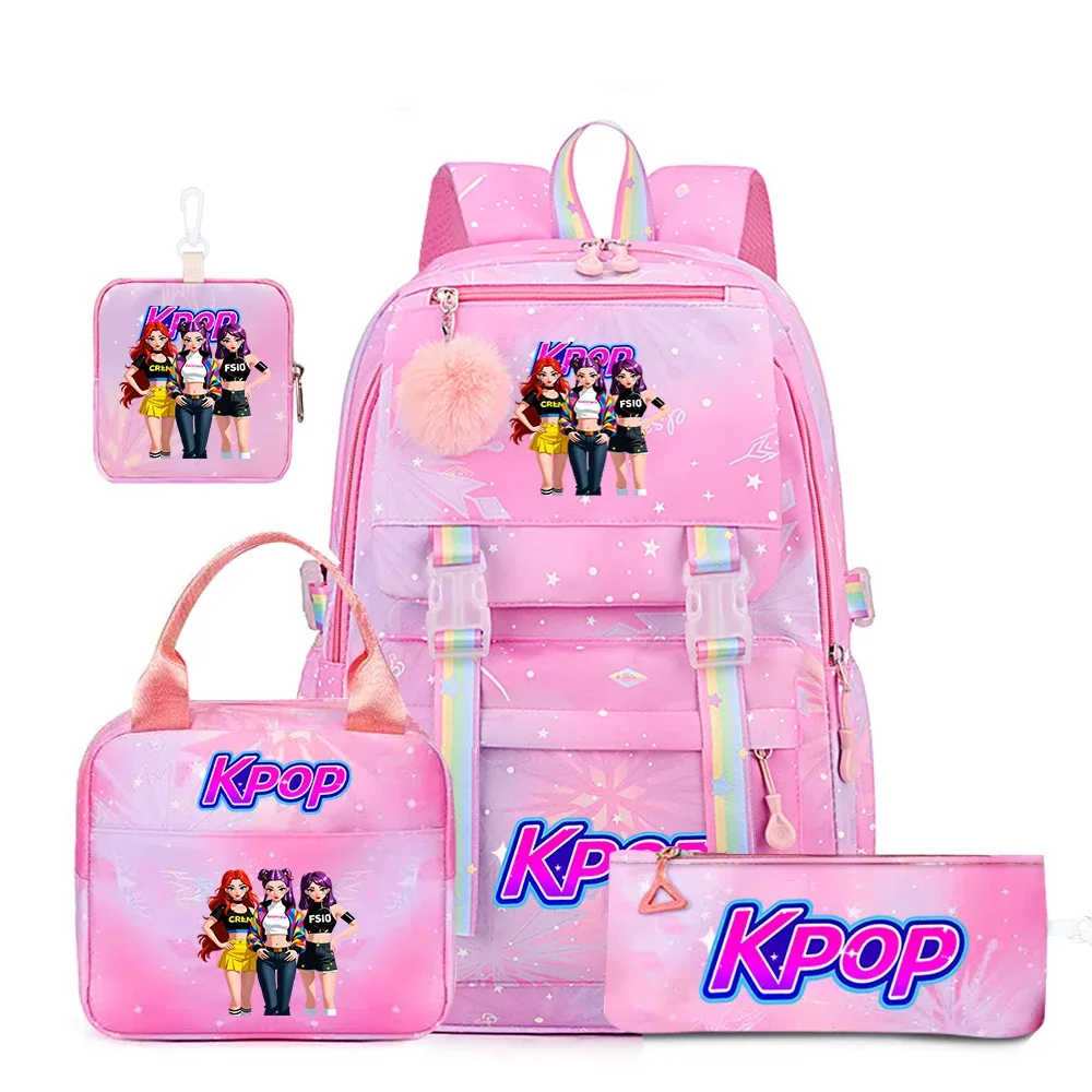 ensemble de 4 sacs à dos à motif de groupe de filles k-pop, le cadeau parfait pour les fans de k-pop