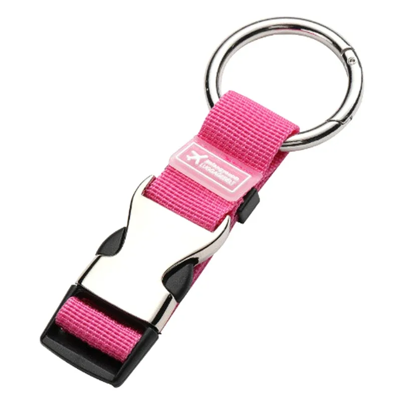sangle en nylon réglable 1 pièce pour valises ; ceinture à bagages avec clip à ressort en métal pour sacs à main