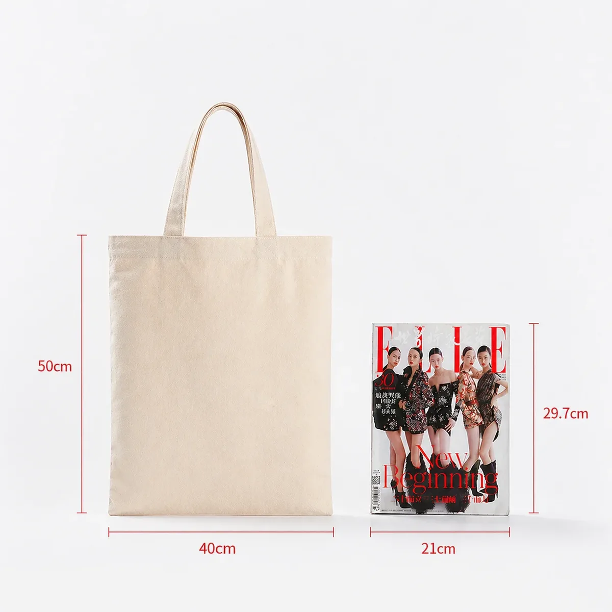 vente en gros de 50 pièces/lot de sacs fourre-tout en toile de coton personnalisés avec logo, sacs d'épicerie réutilisables