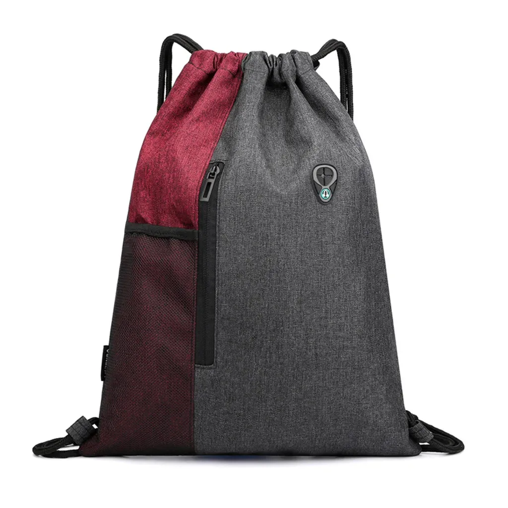 sac à dos d'affaires pour hommes, paquet de sport, sacs unisexes à la mode, sac à dos de voyage en corde, mini sacs à dos de plage décontractés pour adolescents en cuir