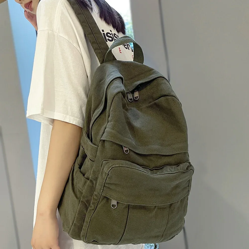 sac à dos d'école en tissu vintage pour femme et fille, sacoche de voyage kawaii pour ordinateur portable, nouvelle mode