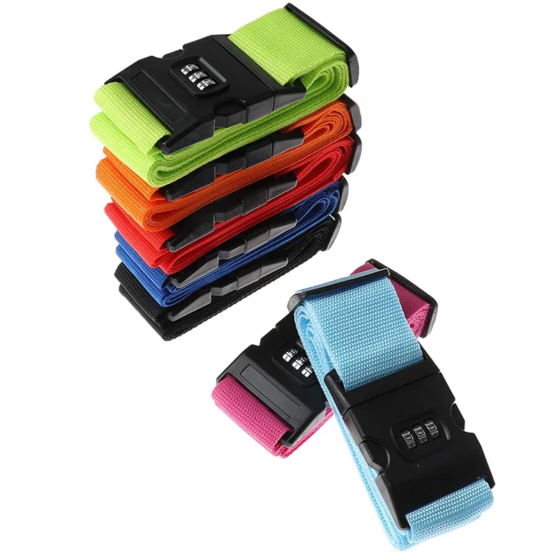 1 sangle de fixation en nylon durable pour bagages, valises, voyages, avec verrouillage sécurisé antivol