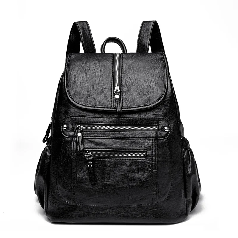 sac à dos de luxe en cuir group pour femme, décontracté, à la mode, grande capacité, voyage, qualité, peau de vache