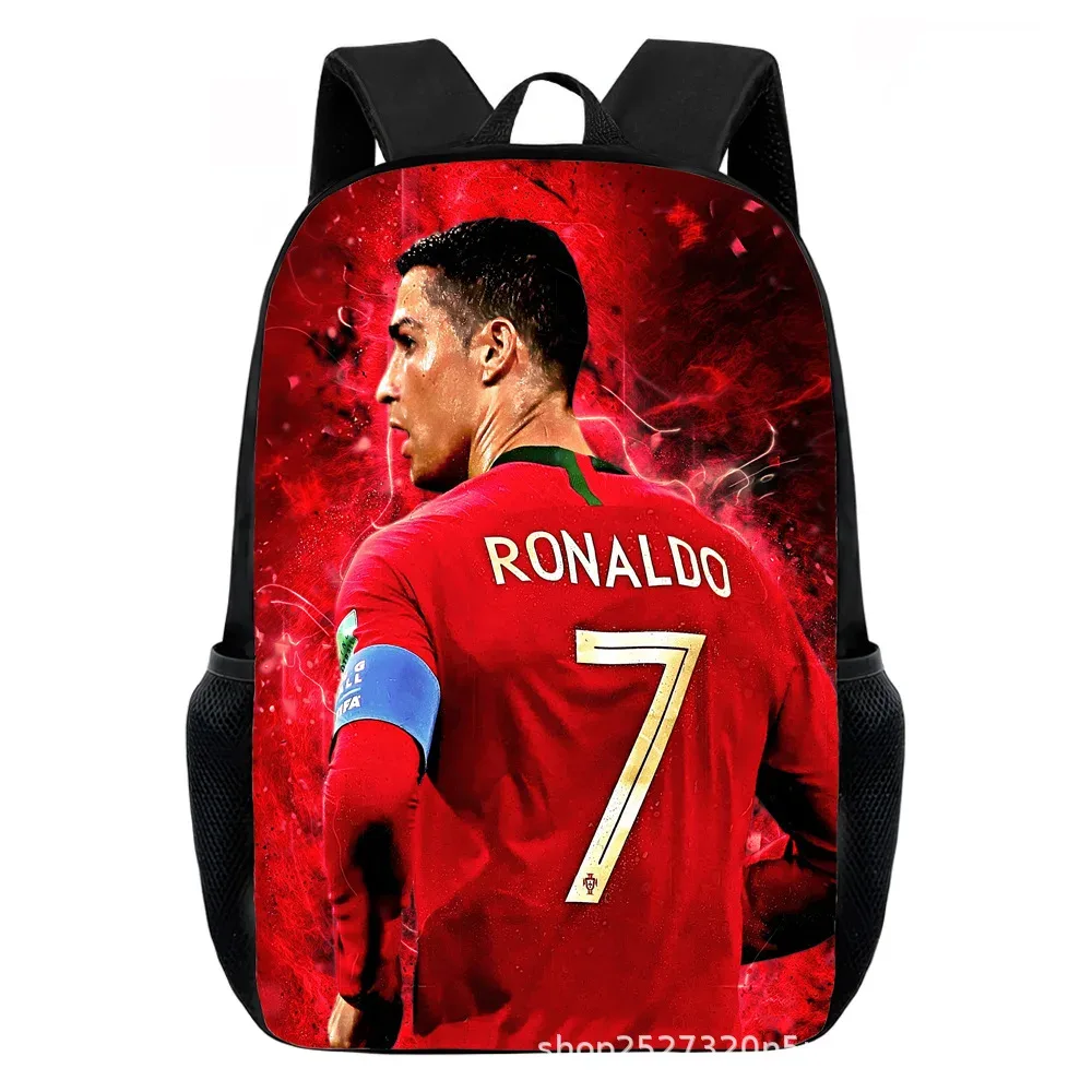 sacs à dos cr7 imprimés pour enfants, sacs d'école décontractés pour adolescents, garçons et filles, sac à dos d'école de 15 pouces, mochilas de voyage pour l'école primaire