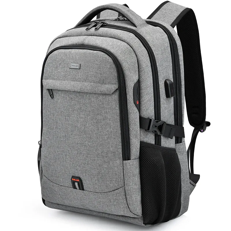 sac d'école étanche de grande capacité sac à dos pour hommes voyage ordinateur portable sacs à dos 15.6 pouces mâle mochila pour adolescent