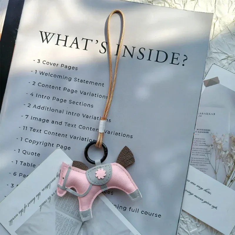 1 pièce porte-clés en cuir pu avec cordon tressé, pendentif pour sac à dos, accessoires de suspension pour téléphone, décoration diy