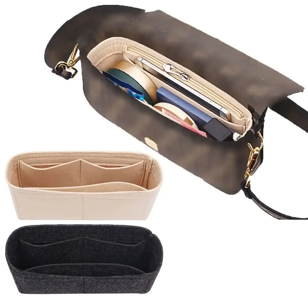 sac de rangement en feutre de haute qualité, insert en feutre, support pour sac à main, organisateur portable, sac intérieur