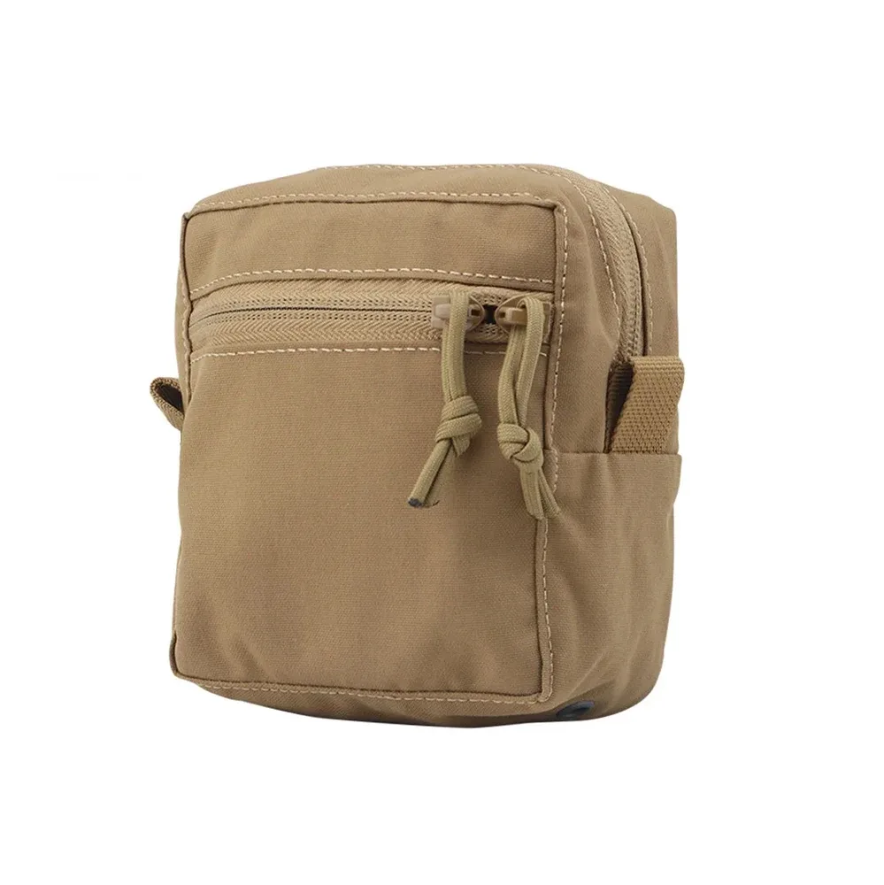 pochette gp d'extérieur carrée, petit sac divers, sac de rangement à fermeture éclair molle