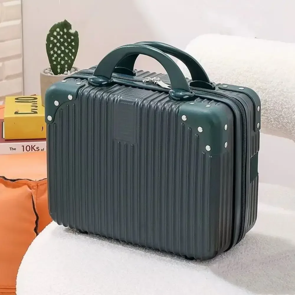 mini valise de voyage de 14 pouces, boîte à cosmétiques, boîte à mot de passe, organisateur de bagages à main, étui de maquillage, petite mallette d'embarquement