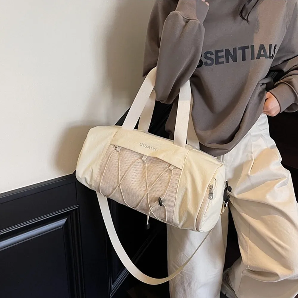 Sac de voyage de style coréen grande capacité, imperméable, pour le sport et le fitness, sac de sport séparé pour articles secs et humides, idéal pour la natation