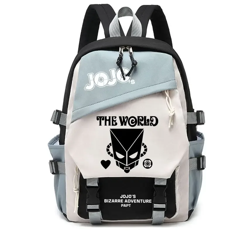 kujō jōtarō anime jojo's bizarre adventure sac à dos étudiant sac d'école toile adolescents sac à dos de voyage en plein air cadeau de mode