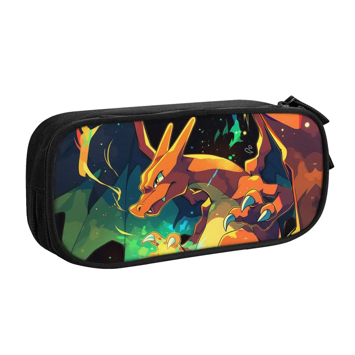 sacs de grande capacité personnalisés avec un motif de pokémon charizard pour enfants, trousse scolaire pour garçons et filles