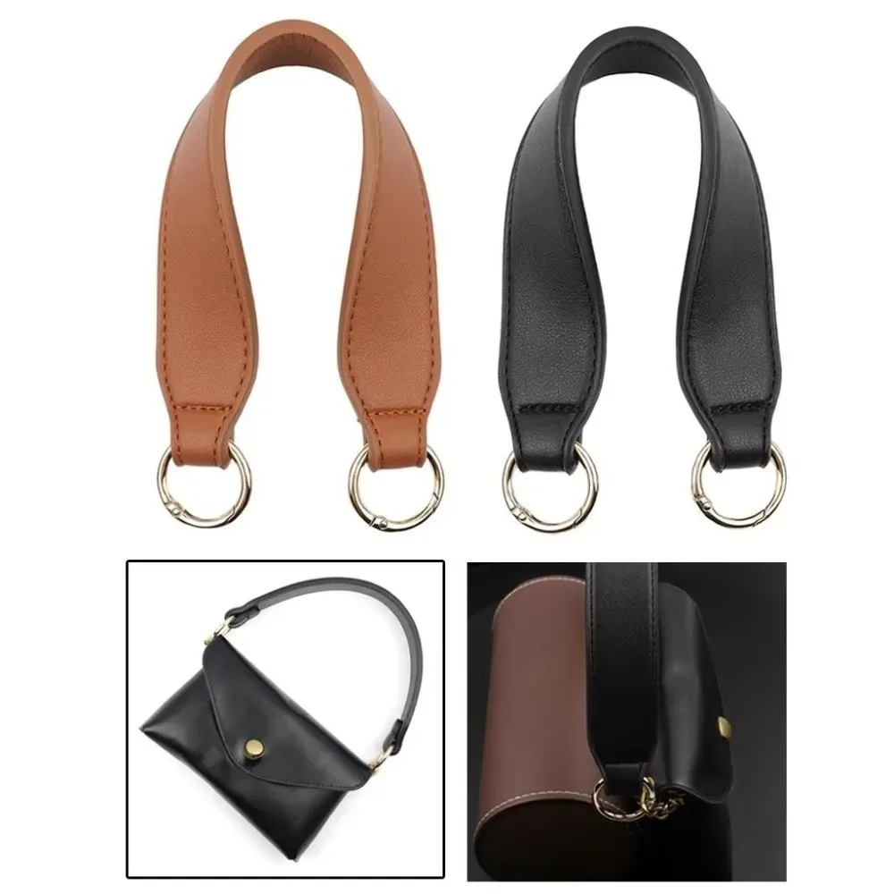 Sangle de sac décontractée en cuir de 3,5 cm de large, détachable, courte, pour sac fourre-tout, poignée de remplacement durable, accessoires de ceinture et bandoulière DIY