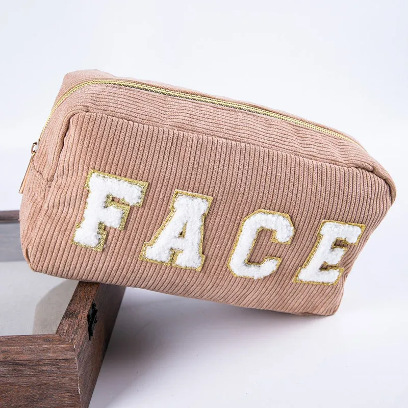 1 pièce trousse de maquillage et de toilette de voyage, sac de rangement mignon pour outils de beauté et accessoires cosmétiques