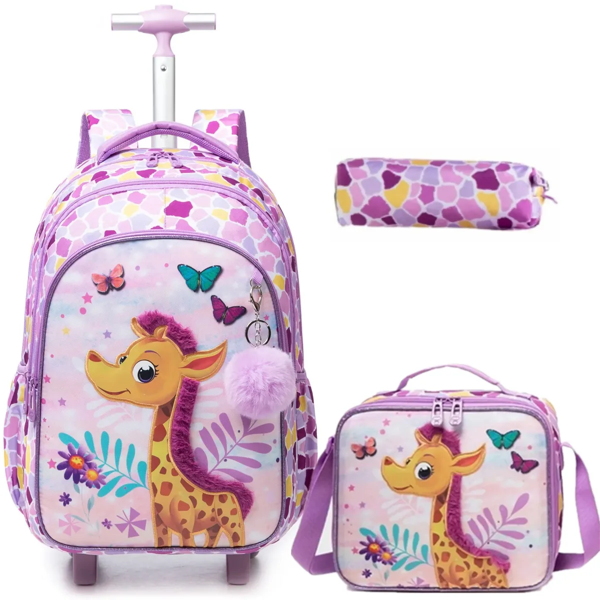 sac à dos à roulettes pour enfants, sac à dos à roulettes pour garçons, sac à roulettes d'école, ensemble de sacs à bagages de voyage pour enfants