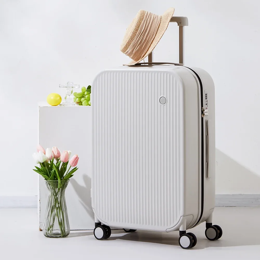mixi 20 pouces rayé voyage bagages cabine taille bagages léger main étui de transport roulant pc valise 24 26 pouces m9273