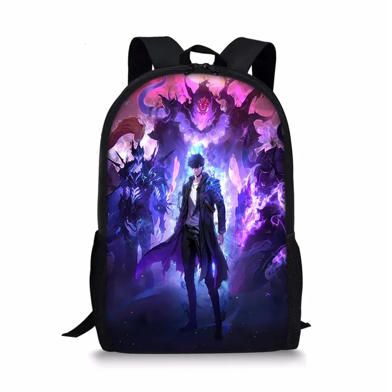 j'ai mis à niveau du sac à dos solo leveling seul, sac à dos universel imprimé pour écoliers et enfants