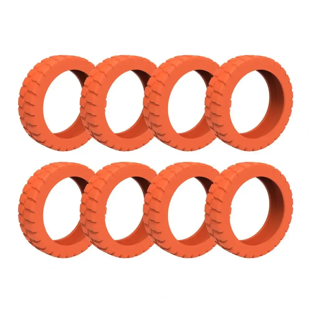 juste de roue de bagage en silicone, réduction du bruit, 8 spinner, valise de cabine, protection de roulette, accessoires de bagages, 8 pièces