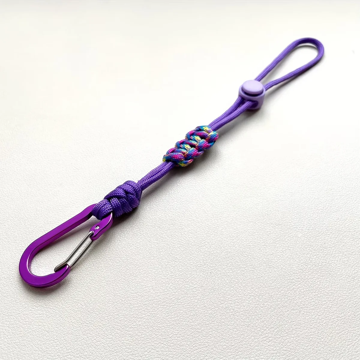 1 porte-bouteille d'eau avec cordon, porte-clés en alliage, clip portable pour accessoires de sac à dos de voyage et de randonnée