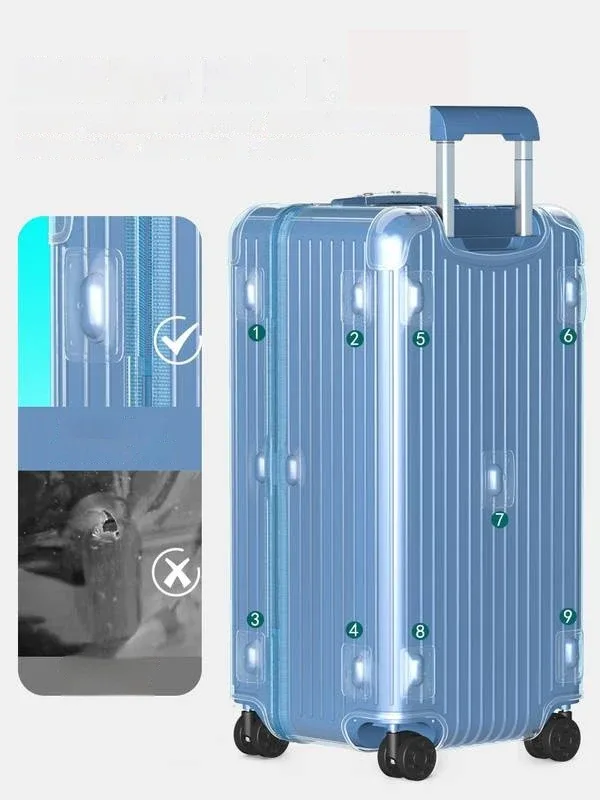 juste de protection rimowa essential trunk plus, housse de bagage transparente, applicable à rimowa, 31/33"