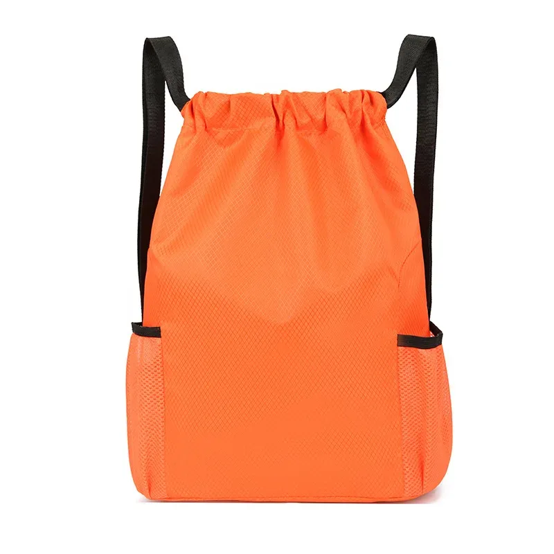 logo personnalisé nouveau style sac à cordon sac à dos pour hommes et femmes sac à dos de voyage simple avec sac de sport de fitness de grande capacité