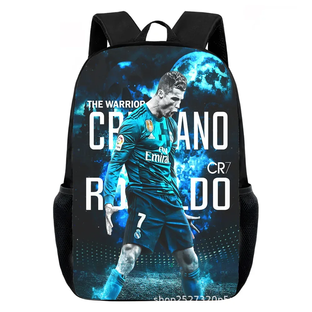 sacs à dos cr7 imprimés pour enfants, sacs d'école décontractés pour adolescents, garçons et filles, sac à dos d'école de 15 pouces, mochilas de voyage pour l'école primaire