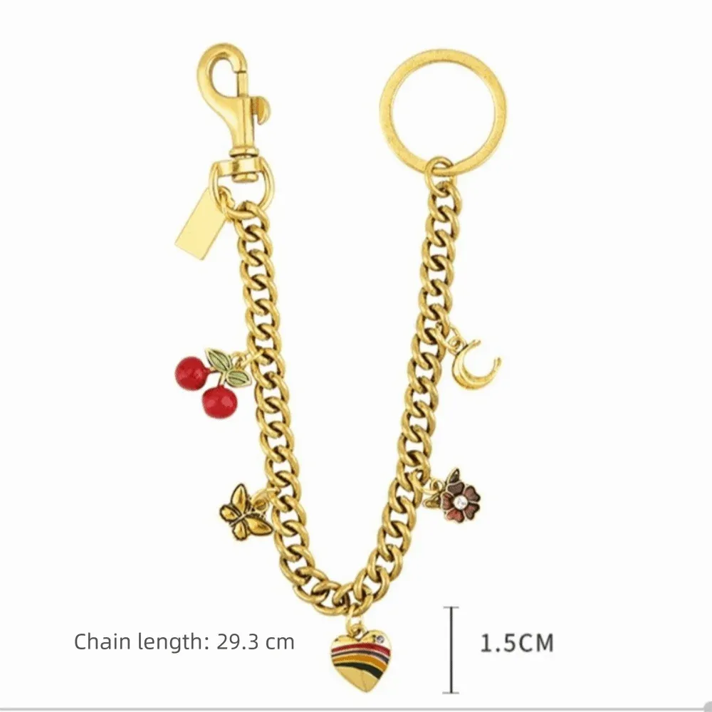 petit pendentif tendance en forme de fruit, chaîne détachable, pendentif cerise pour sac à dos, porte-clés, décoration pour fille