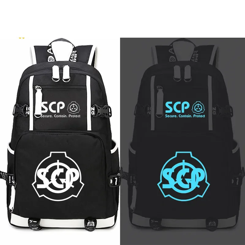 scp-sac à dos avec usb pour étudiants, cartable de voyage