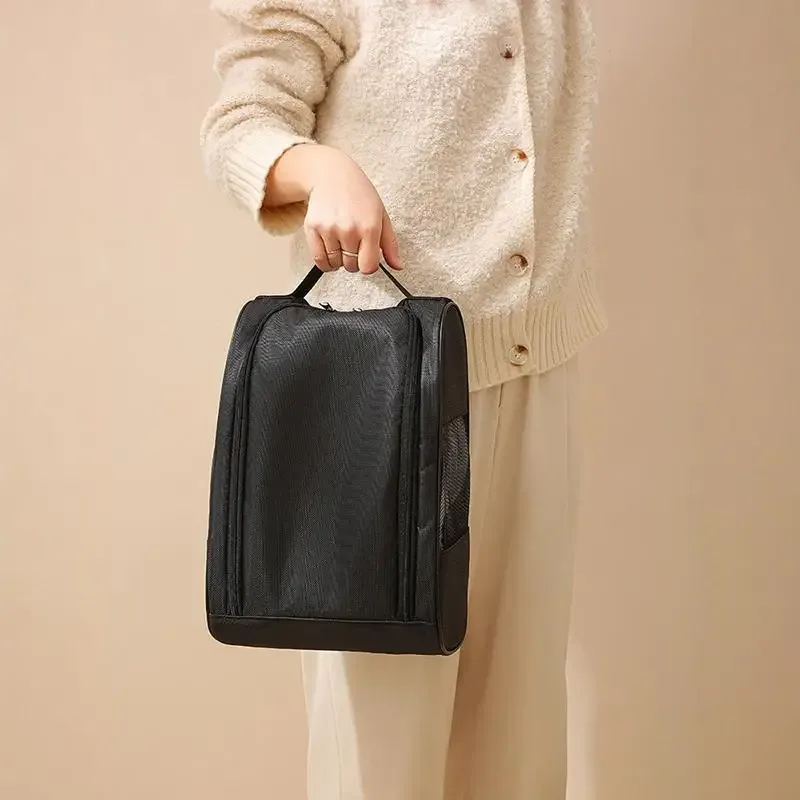 sac à chaussures imperméable en maille respirante, sac de rangement anti-poussière pour le basketball, le football, les sports de plein air, la salle de sport, les voyages