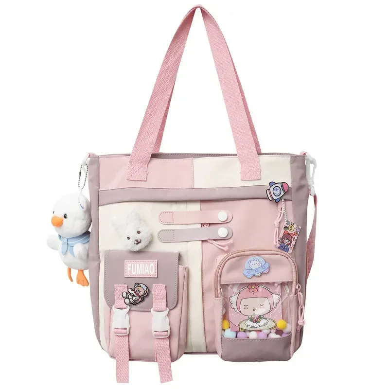 sacs à main pour étudiants, cartable japonais coloré de grande capacité pour filles, sacs à livres respirants et imperméables pour adolescentes