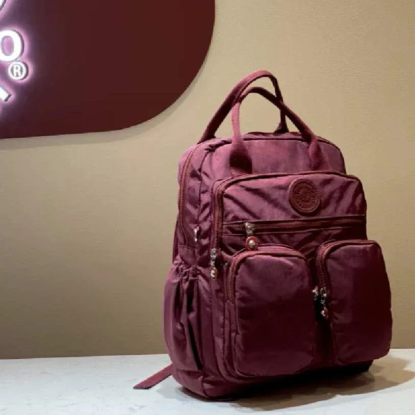 mode femme sac à dos imperméable en nylon poignée souple solide multi-poches voyage fermeture éclair feminina sacs d'école sac à dos pour ordinateur portable
