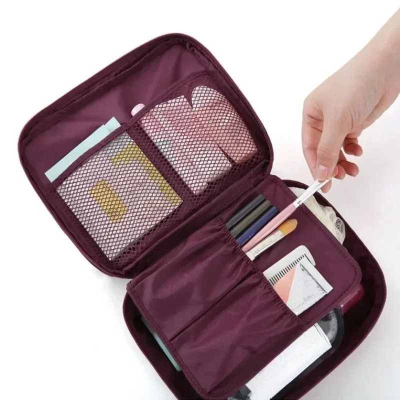 sac à cosmétiques de voyage pour femmes, trousse de maquillage pour filles en plein air, grand organisateur de produits de toilette pour femmes, étuis de rangement étanches pour maquillage